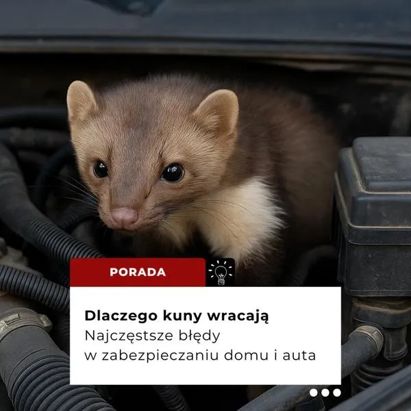 Kiedy można zaobserwować kunę wychodzącą z poddasza?